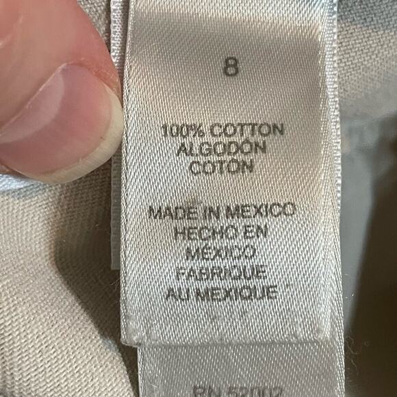 Vintage Liz Claiborne khaki mid rise cargo utility shorts size 8 - Picture 8 of 9